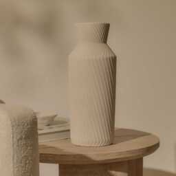 Bayswater 35cm Ceramic Vase - Beige - thumbnail 1