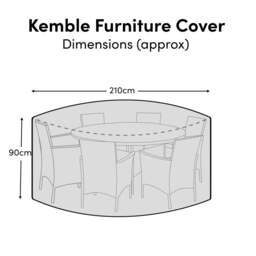 Round Rain Cover 250x250x90cm - Ashby 6 Seater with Ashby or Cove Chairs - Kemble 8 Seater - Shiro 6 Seater with Shiro, Nala or Hali Chairs - thumbnail 3