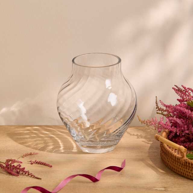 Rimini 20cm Glass Vase - Clear - image 1