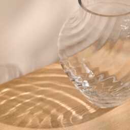 Rimini 20cm Glass Vase - Clear - thumbnail 4