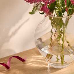 Rimini 20cm Glass Vase - Clear - thumbnail 3