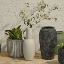Kalera 30cm Terracotta Jug - White - thumbnail 3