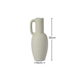 Kalera 30cm Terracotta Jug - White - thumbnail 6