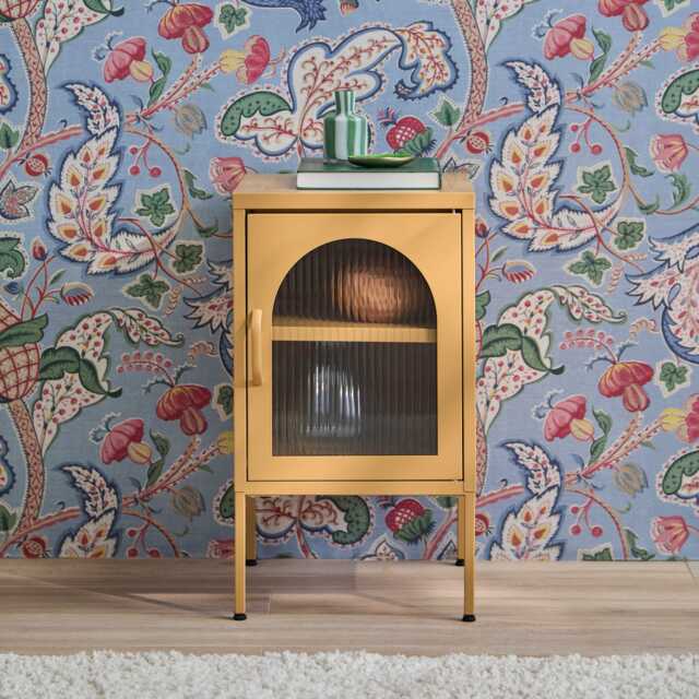 Conan Metal Bedside Table - Mustard Yellow - image 1