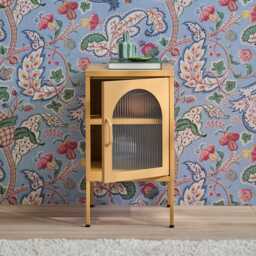 Conan Metal Bedside Table - Mustard Yellow - thumbnail 5