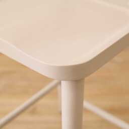 Silvester Grey Bar Stool with Backrest - thumbnail 4