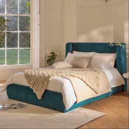 Hannah King Ottoman Bed - Deep Teal - thumbnail 1