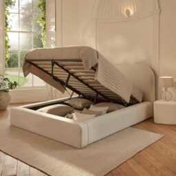 Farrah Double Ottoman Bed - Ivory - thumbnail 3