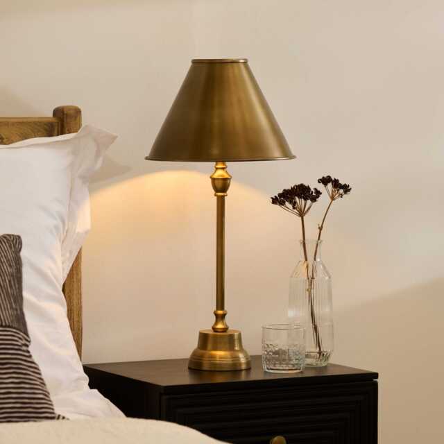 Stowe 59cm Metal Table Lamp - Gold - image 1
