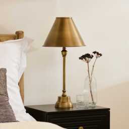 Stowe 59cm Metal Table Lamp - Gold - thumbnail 2