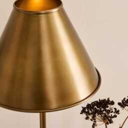 Stowe 59cm Metal Table Lamp - Gold - thumbnail 4