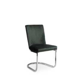 Lola Green Dining Chairs - Set of 2 - Chrome Legs - thumbnail 6