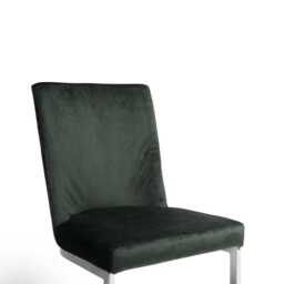 Lola Green Dining Chairs - Set of 2 - Chrome Legs - thumbnail 5