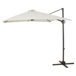 Cream LED Premium Cantilever Parasol - 2.4m Square