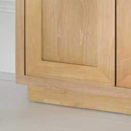 Astrid 2 Door Small Sideboard - Whitewash Oak - thumbnail 6