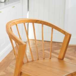 Mabel Classic Oak Bar Stools - Set of 2 - thumbnail 4