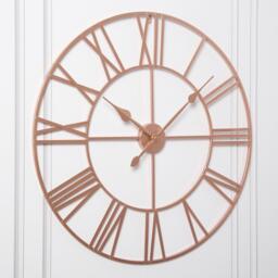 Riseley Skeleton Wall Clock - Copper