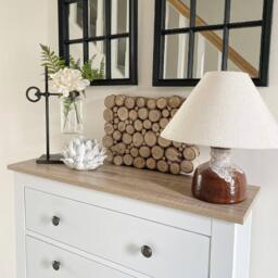 Sandhurst Shoe Cabinet - 3 Door - White & Oak Effect - thumbnail 5