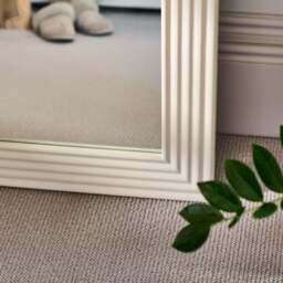 Orkney 100x70cm Wooden Mirror - Oatmeal - thumbnail 3