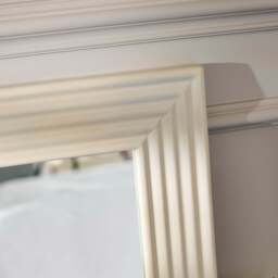 Orkney 100x70cm Wooden Mirror - Oatmeal - thumbnail 4