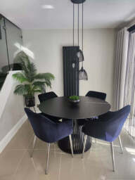 Willow Black Round Dining Table - thumbnail 6