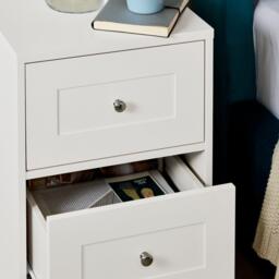 Stevie Bedside Table - White - thumbnail 6