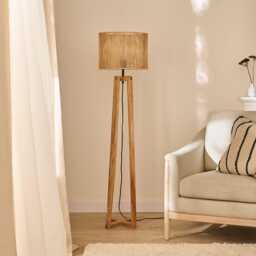 Konduru 150cm Floor Lamp Base - Natural Mango Wood - thumbnail 2