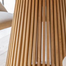 Willow Pale Oak Dining Table Set - 4 Seater - Faye Pale Oak Dining Chairs - thumbnail 4