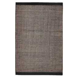 Atcham Black Pebble Wool with Cotton Rug - 120 x 170cm - thumbnail 6