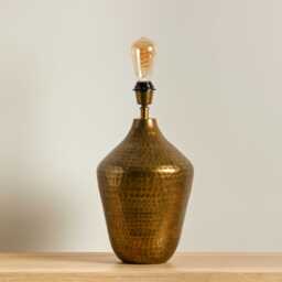 Hale 38cm Metal Lamp Base - Gold - thumbnail 2