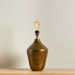 Hale 38cm Metal Lamp Base - Gold - thumbnail 3