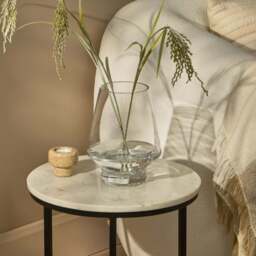 Lugano 22cm Glass Hurricane Vase - Clear