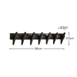 Roe Large Black Oak Coat Rack - thumbnail 6