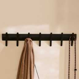 Roe Large Black Oak Coat Rack - thumbnail 2