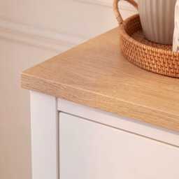 Bampton 5 Drawer Tallboy - Alabaster White - thumbnail 4