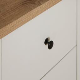 Bampton 5 Drawer Tallboy - Alabaster White - thumbnail 6