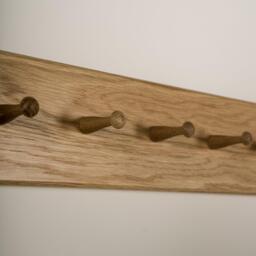 Willow Wooden Coat Rack - Oak - thumbnail 6
