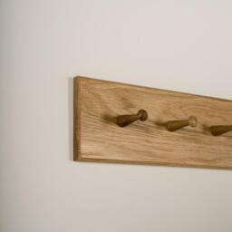 Willow Wooden Coat Rack - Oak - thumbnail 4