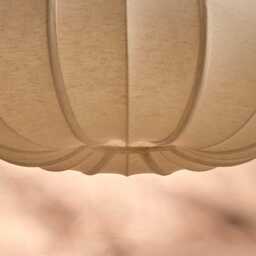 Lahsun 56cm Fabric Pendant Light - Natural - thumbnail 6