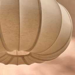Lahsun 56cm Fabric Pendant Light - Natural - thumbnail 5