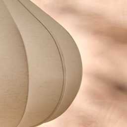 Lahsun 56cm Fabric Pendant Light - Natural - thumbnail 4
