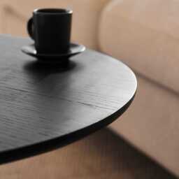 Willow Black Oval Coffee Table - thumbnail 2