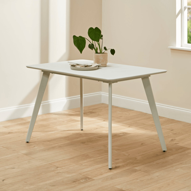 Finn White Dining Table - 4 Seater - image 1