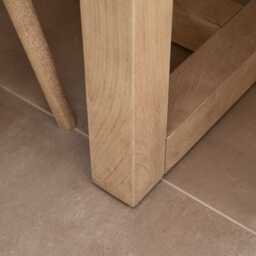 Valdis Mango Wood & Travertine Dining Table - thumbnail 6