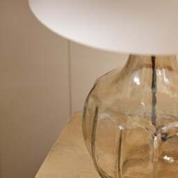Midford 22cm Glass Table Lamp Base - Champagne - thumbnail 4