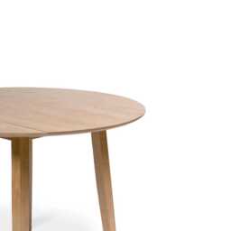Charlie Pale Oak Dining Table - Drop Leaf - thumbnail 4