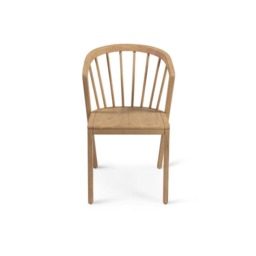 Amelia Pale Oak Dining Table Set - 6 Seater - Mabel Pale Oak Spindle Back Chairs - thumbnail 5