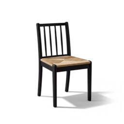 Tilly Natural Woven Dining Chairs - Set of 2 - Black Oak Legs - thumbnail 4
