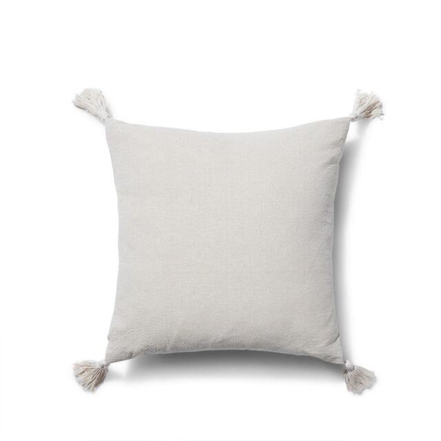 Otura 45x45cm Tasseled Cushion Cover - Natural - image 1