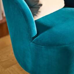 Sawyer 68cm Swivel Armchair - Deep Teal - thumbnail 3